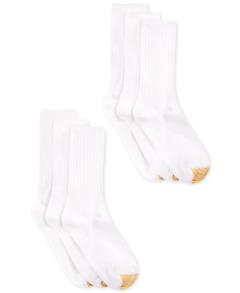 Носки Casual, средней высоты, в рубчик, 6 шт. — Gold Toe