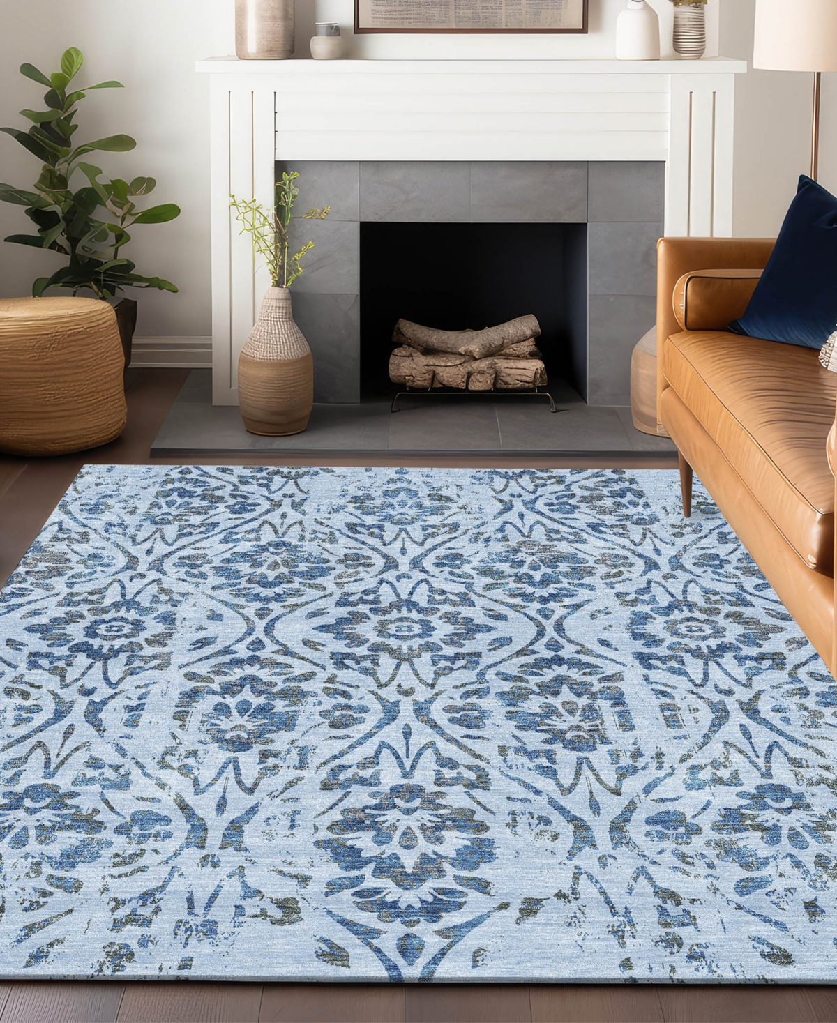 Addison Chantille Acn868 5'x7'6" Area Rug In Mist