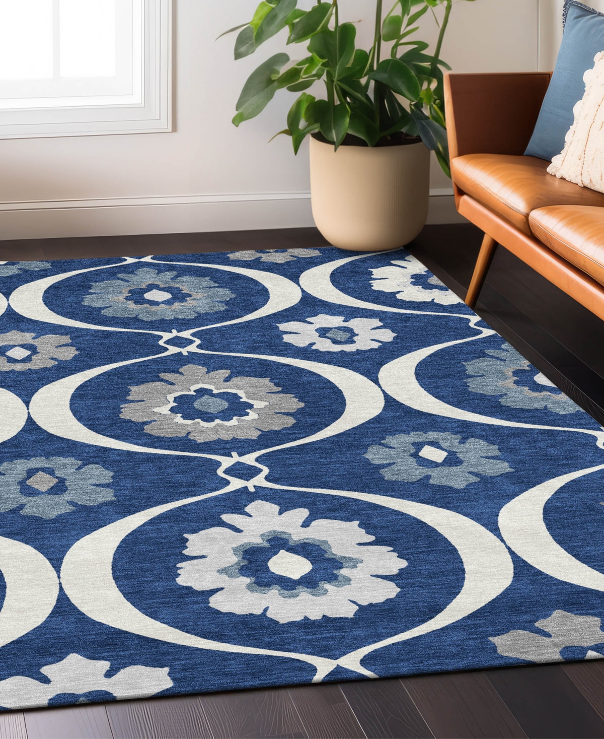 Addison Chantille Acn858 3'x5' Area Rug In Navy