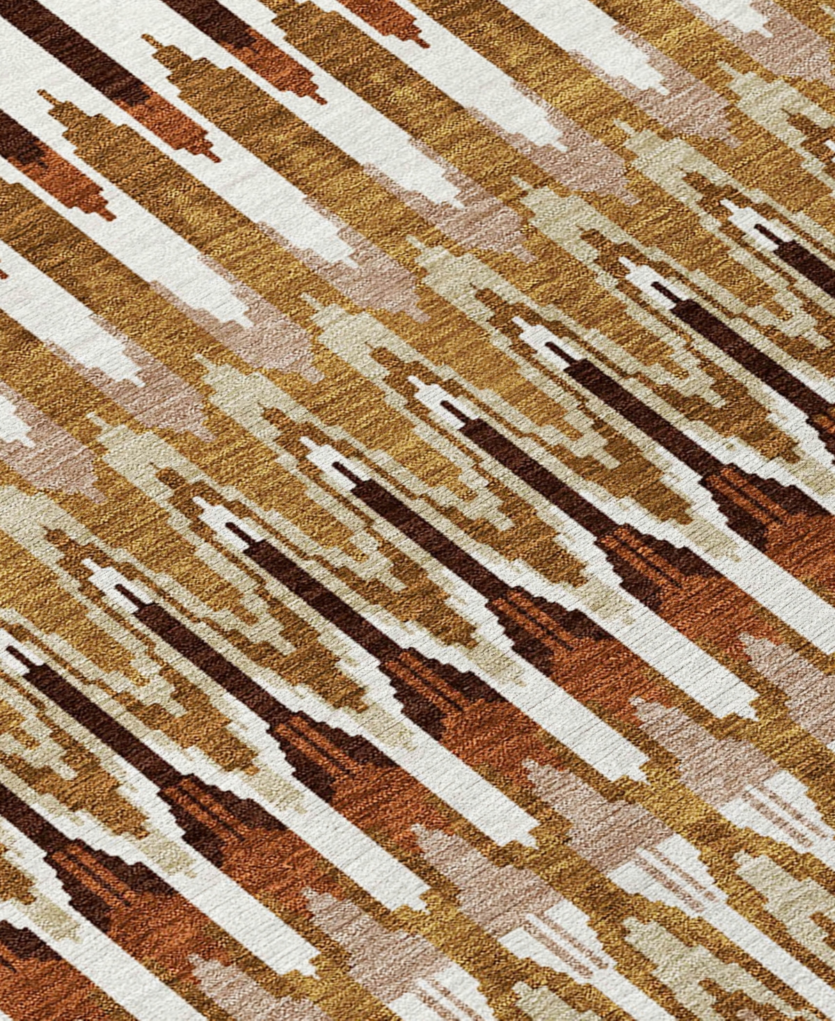 Addison Chantille Machine Washable Acn860 2'6"x3'10" Area Rug In Terracotta