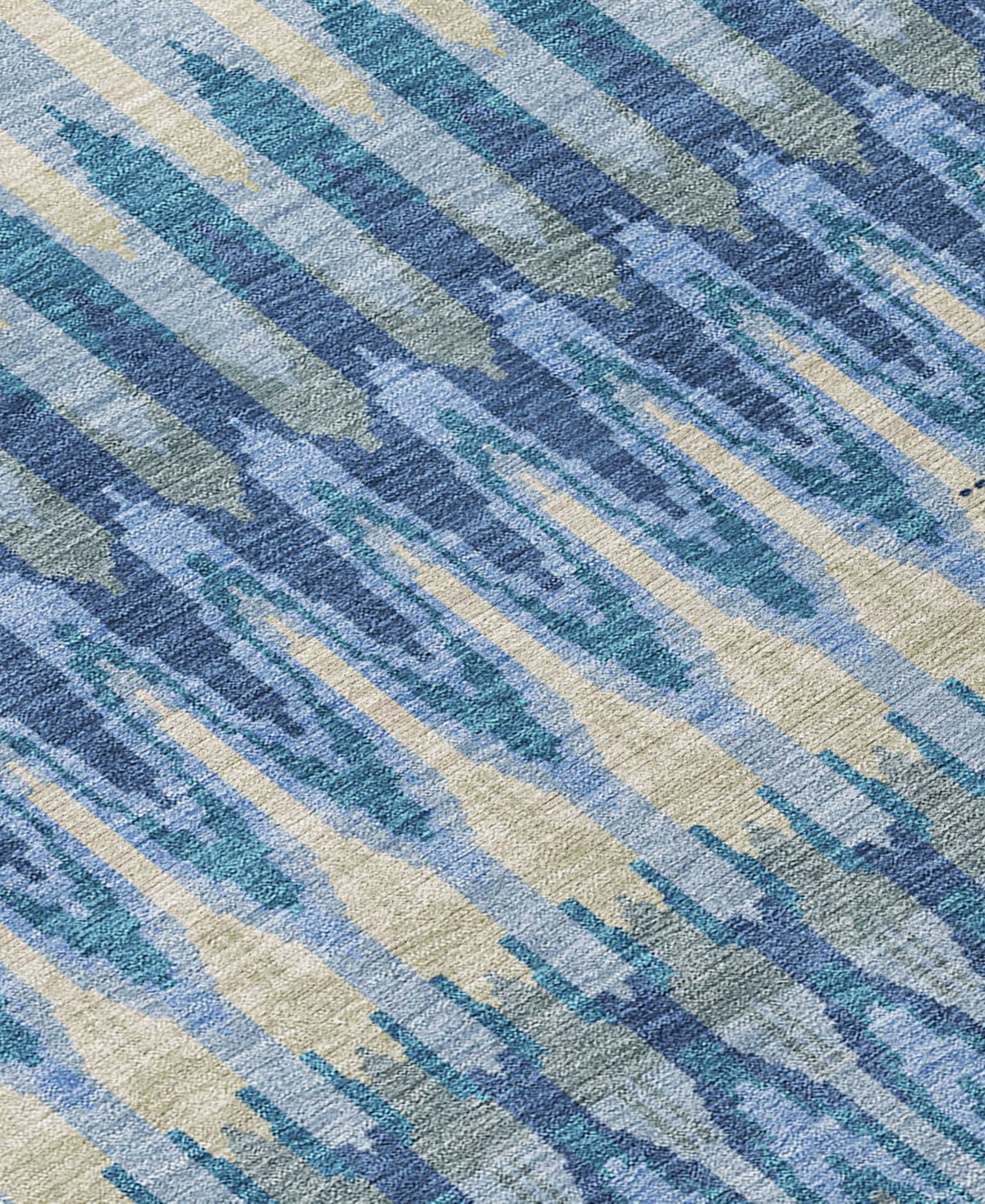 Addison Chantille Machine Washable Acn860 2'6"x3'10" Area Rug In Denim