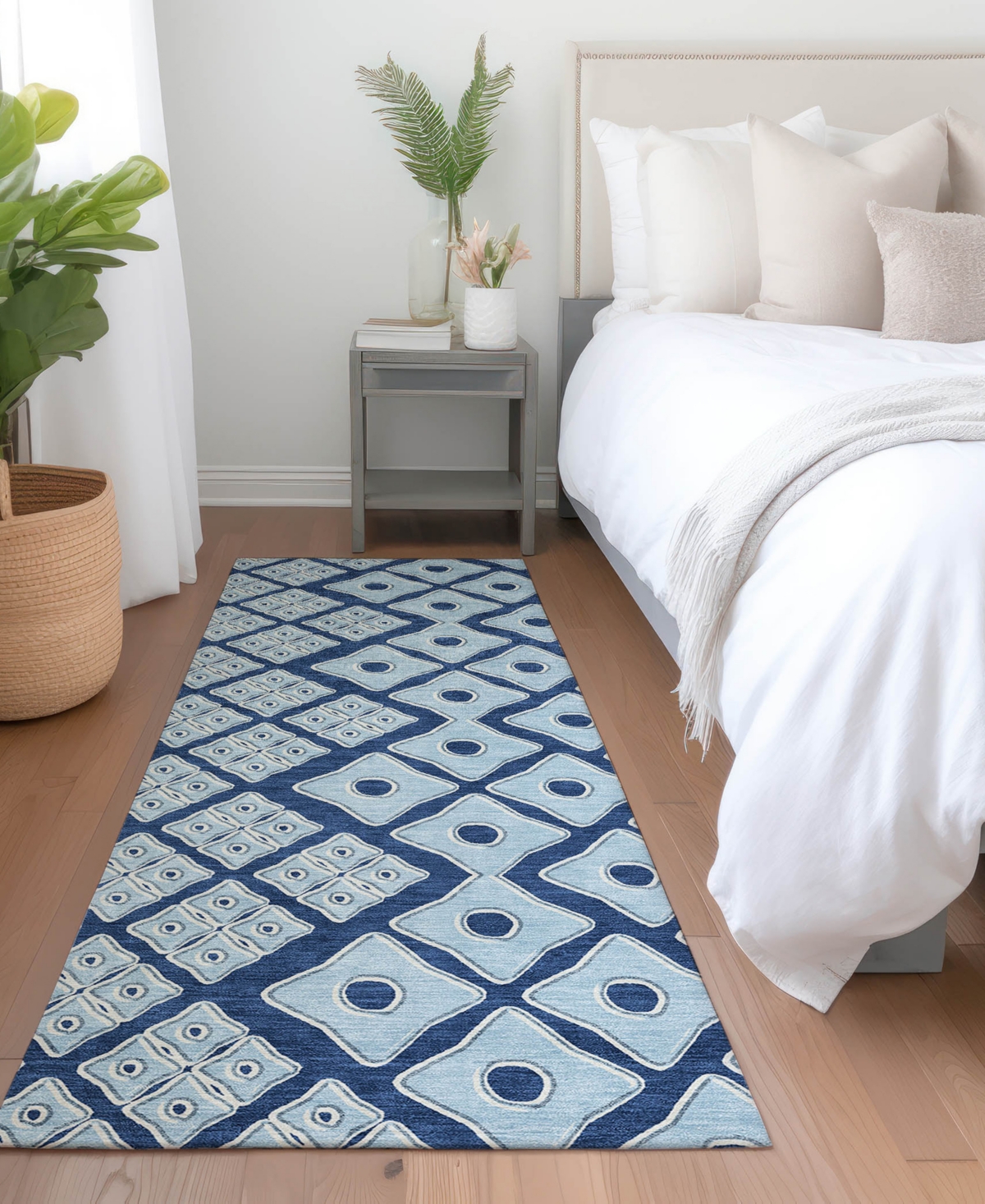Addison Chantille Acn866 2'3"x7'6" Runner Area Rug In Navy