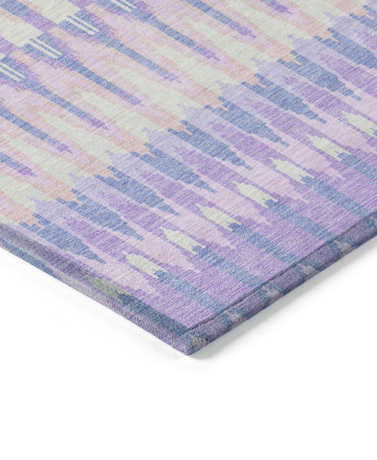 Addison Chantille Machine Washable Acn860 2'3"x7'6" Runner Area Rug In Lavender