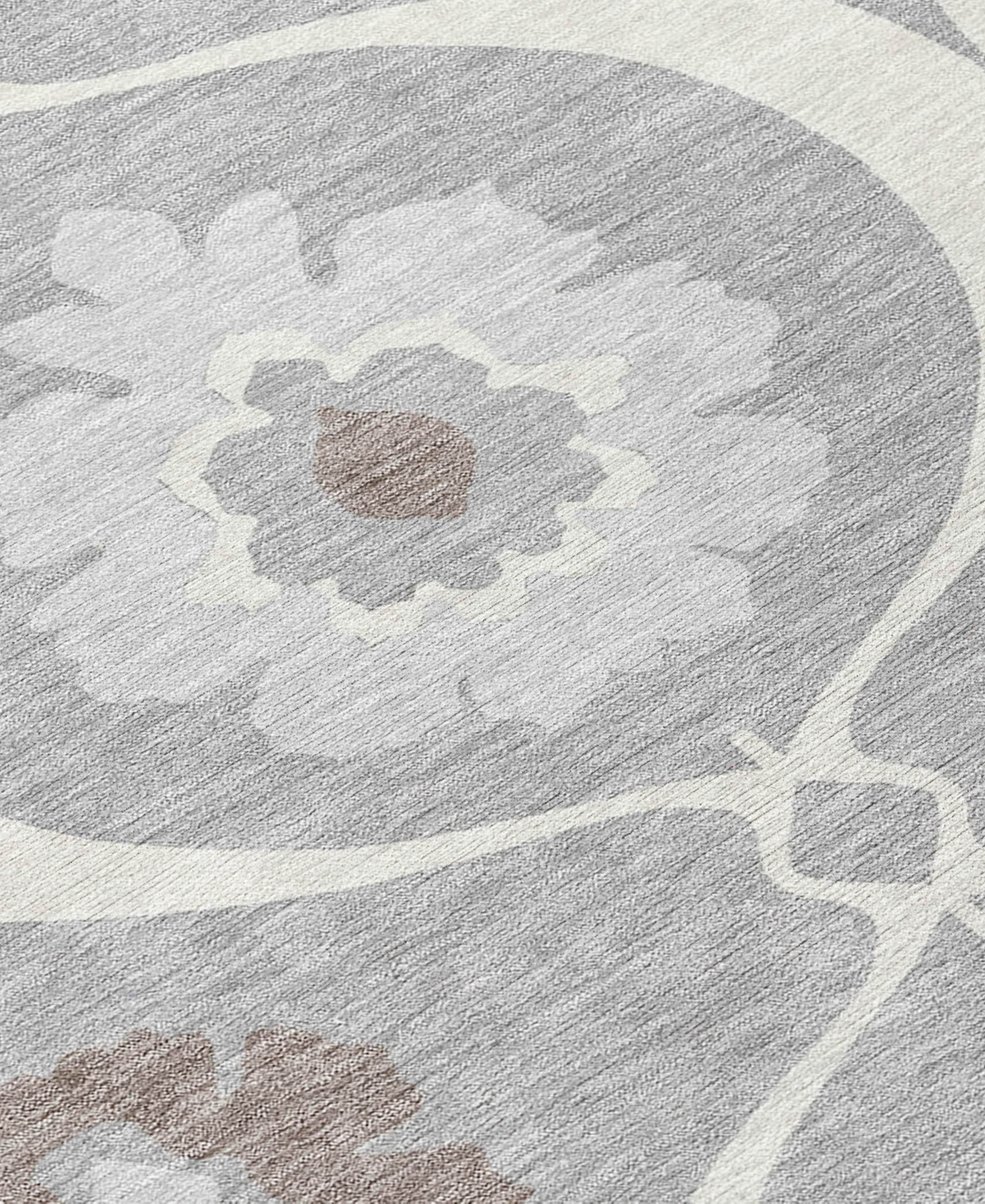 Addison Chantille Machine Washable Acn858 2'3"x7'6" Runner Area Rug In Gray