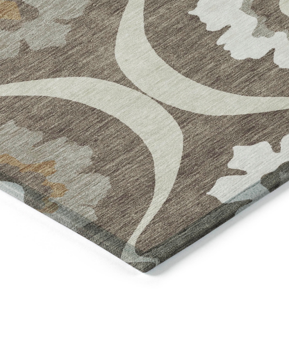 Addison Chantille Machine Washable Acn858 2'3"x7'6" Runner Area Rug In Brown