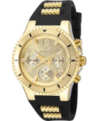 Women's 36909 BLU Quartz Chronograph Gold Dial Watch