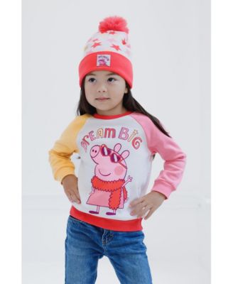Girls Fleece Sweatshirt and Hat
