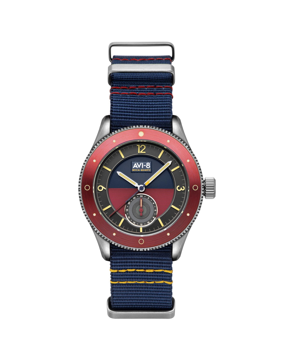 Men's Flyboy Airmaster Sector Meca-Quartz Blue Nylon Strap Watch, 40mm - Blue, Red