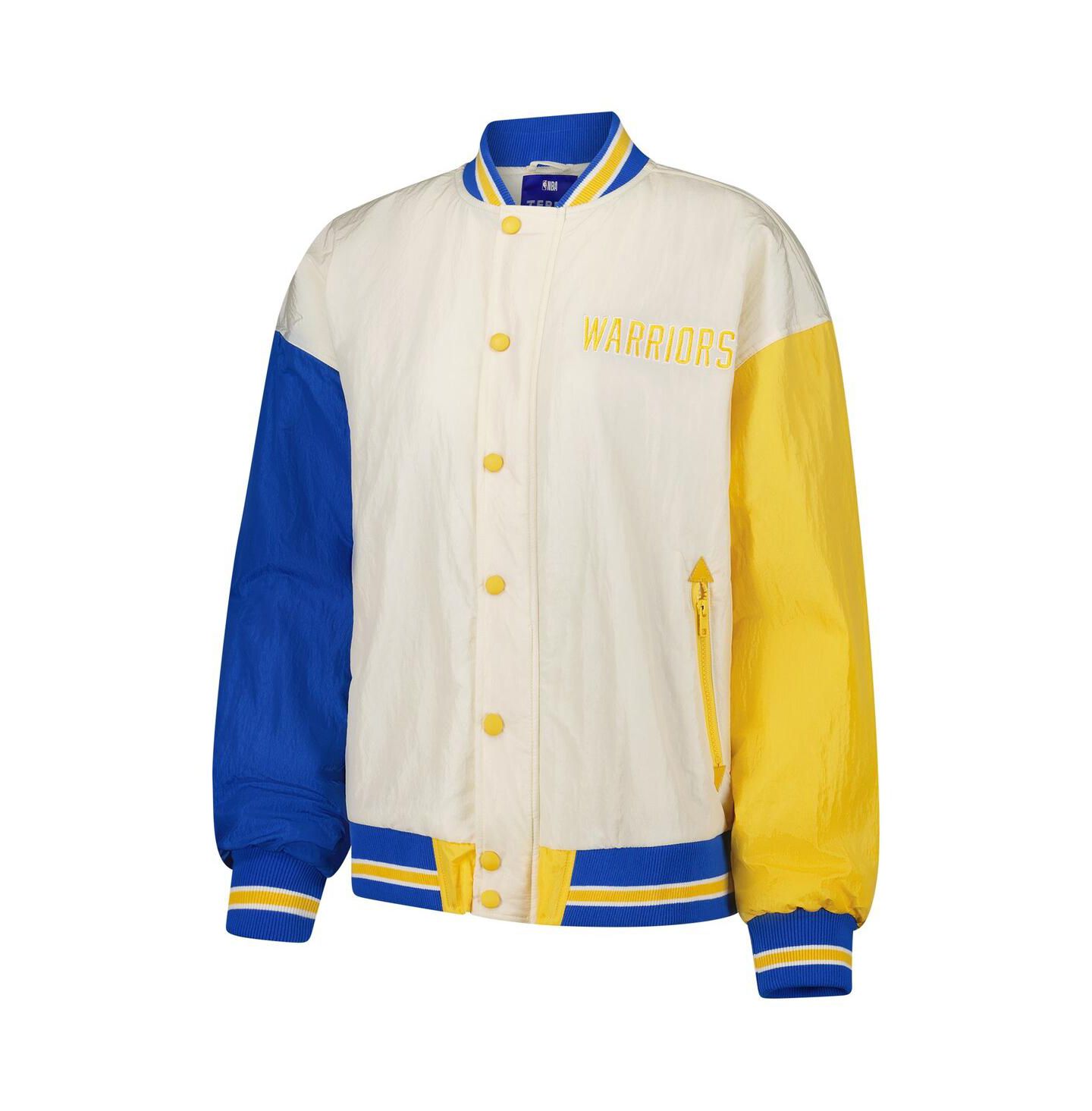 Женская куртка Terez White Golden State Warriors Full-Snap Bomber — фото 2