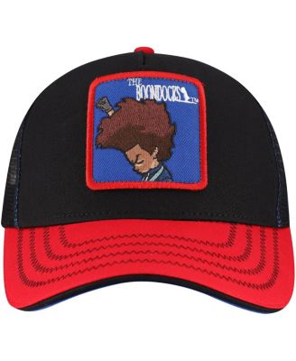 Men's Black The Boondocks Huey Trucker Adjustable Hat