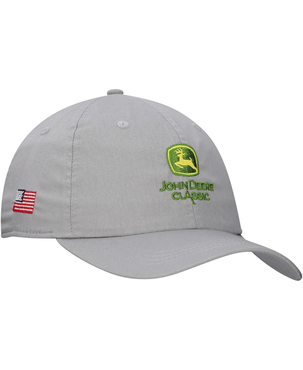 Men's and Women's Gray John Deere Classic Shawmut Adjustable Hat - Gray
