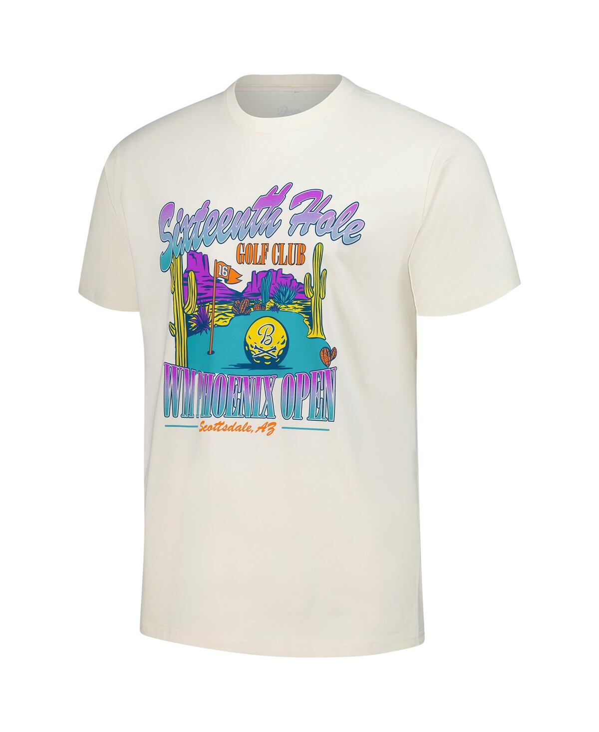 BARSTOOL GOLF MEN'S CREAM WM PHOENIX OPEN 16TH HOLE T-SHIRT 