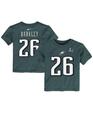 Nike - Toddler Saquon Barkley Green Philadelphia Eagles Super Bowl LIX Player Name Number T-Shirt