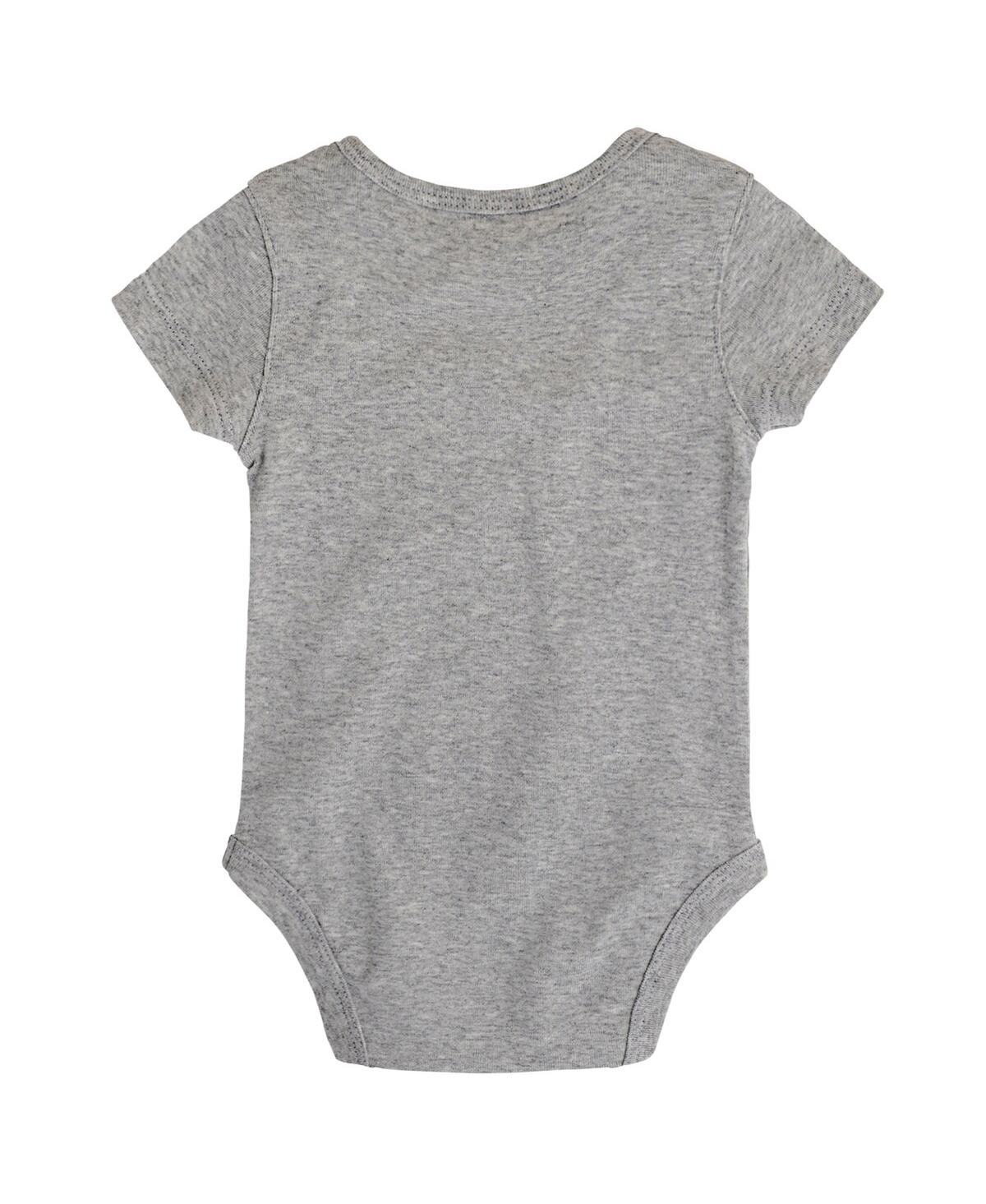 Outerstuff Newborn Heather Gray Kansas City Chiefs Super Bowl Lix My First Super Bowl Bodysuit In Heather Gray