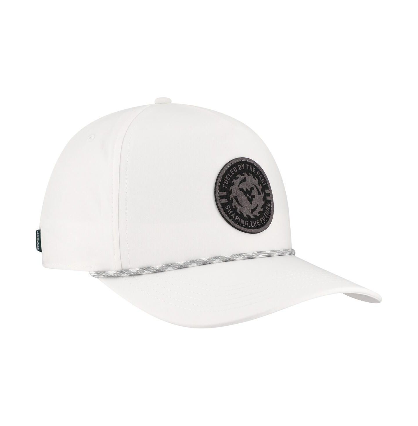 Мужская кепка Legacy Athletic White West Virginia Mountaineers Built on Bravery Caddy Adjustable Hat — фото 2