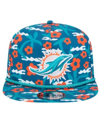 Men's Aqua Miami Dolphins Wakey Wakey Golfer Snapback Hat