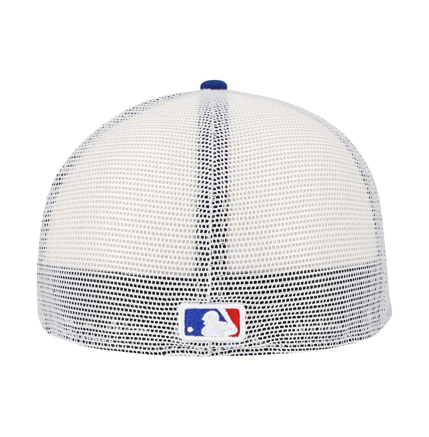 Мужская кепка New Era Royal Chicago Cubs Team Color 59FIFTY Trucker Fitted Hat — фото 2