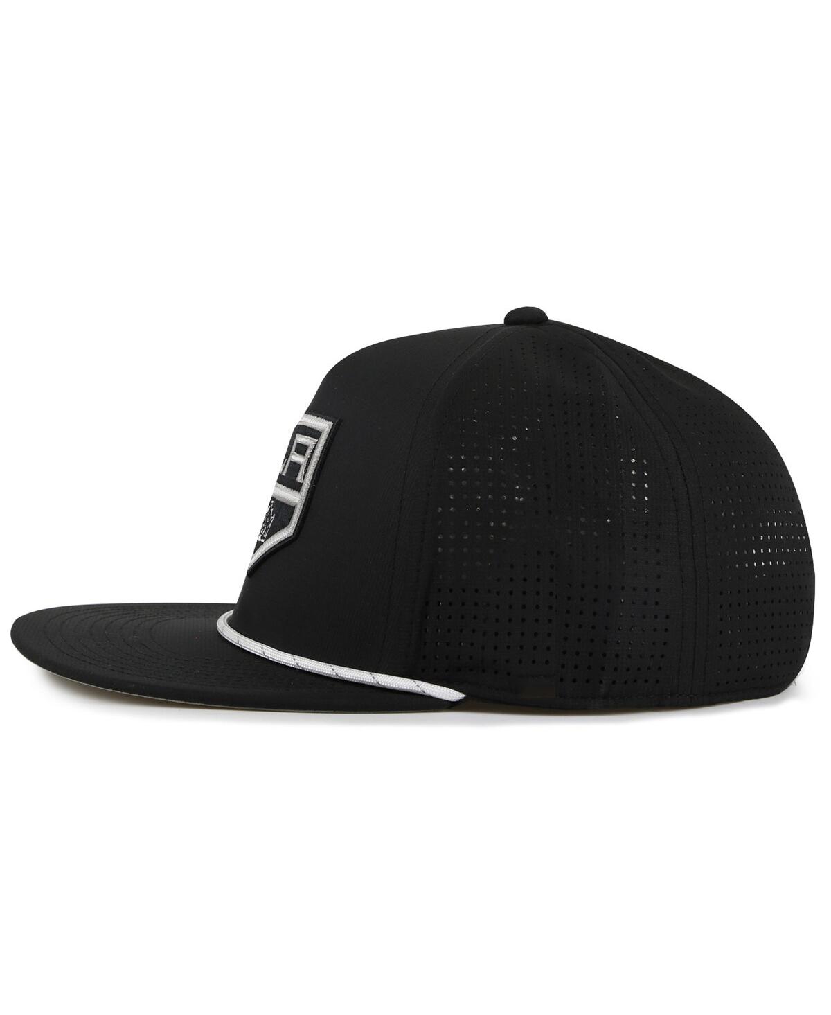 AMERICAN NEEDLE MEN'S BLACK LOS ANGELES KINGS BUXTON PRO TECH ADJUSTABLE HAT 
