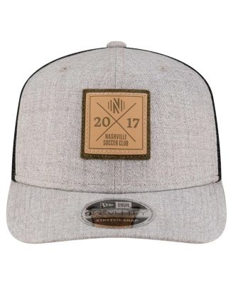 Men's Heather Gray Nashville SC 9SEVENTY COOLERA Stretch-Snap Adjustable Hat
