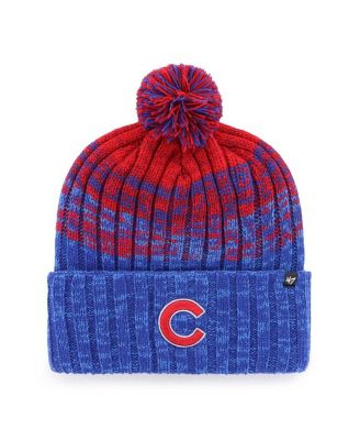 '47 Brand - Men's Royal Chicago Cubs Cascade Cuffed Knit Hat with Pom