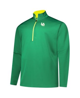Men's Green Oregon Ducks Big Tall Defender Quarter-Zip Top