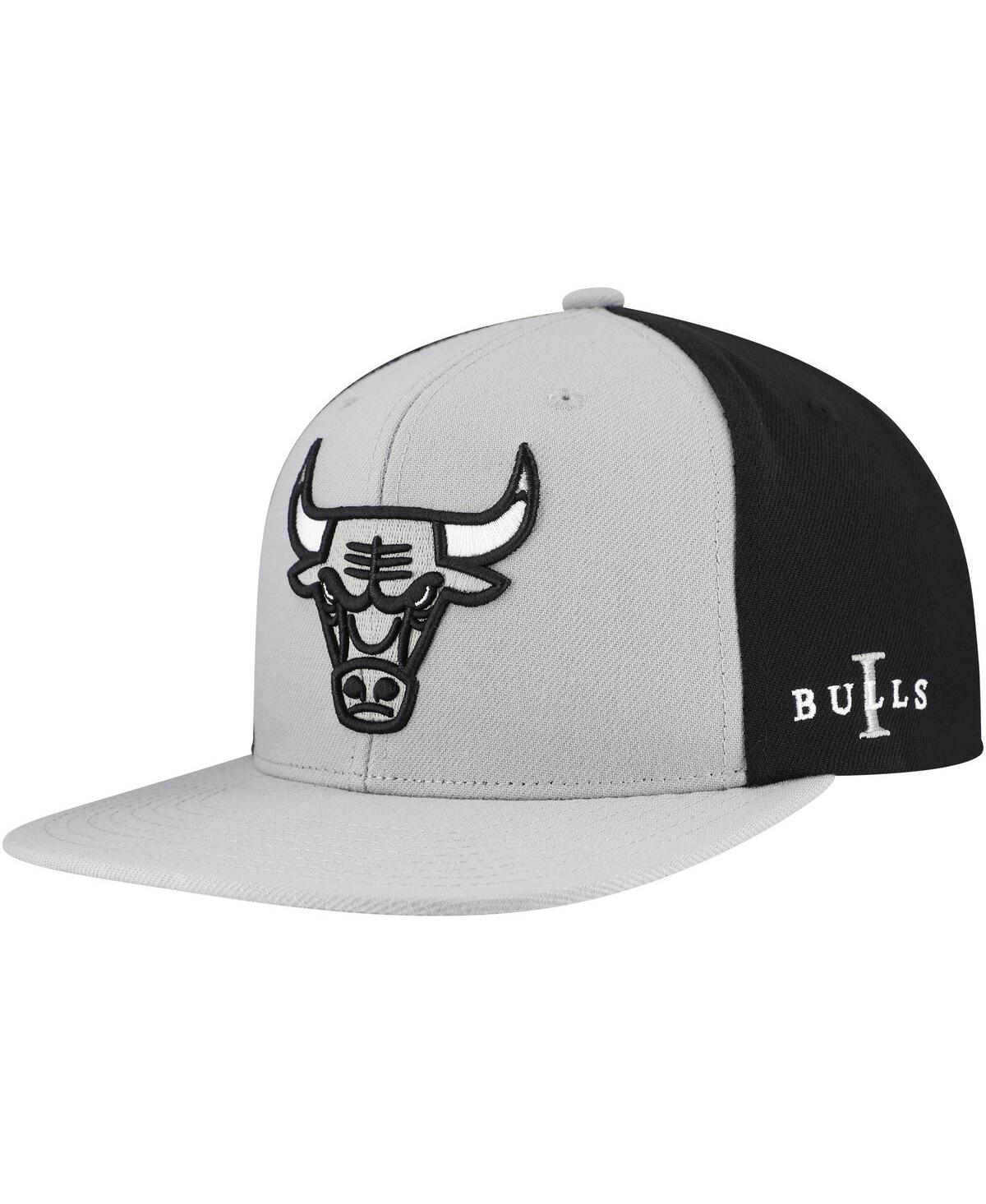Mitchell & Ness Men's Gray Chicago Bulls Core Snapback Hat In Multi