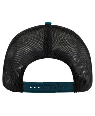 Big Boys and Girls White/Green Philadelphia Eagles Trucker Adjustable Hat