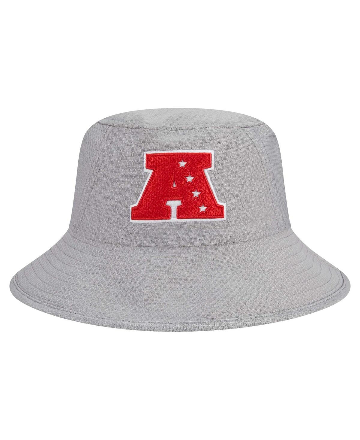 Shop New Era Men's Gray Afc Merchandise 2025 Nfl Pro Bowl Bucket Hat