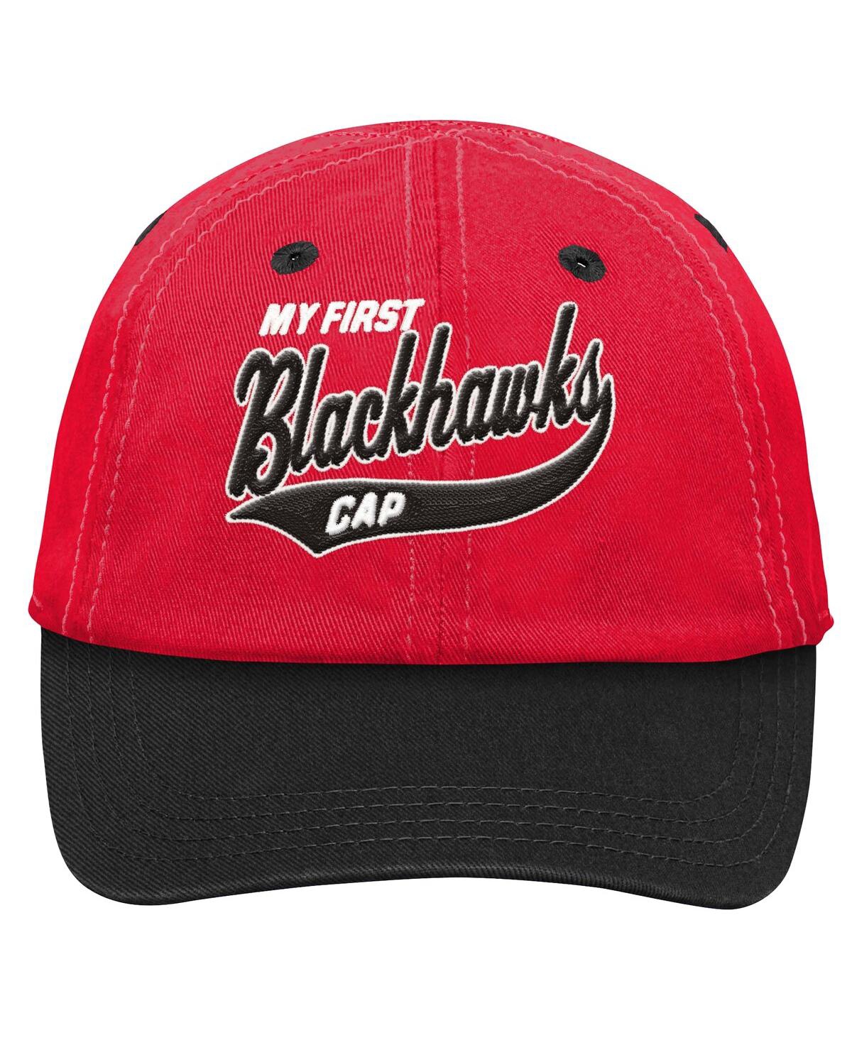 Outerstuff Baby Boys And Girls Red Chicago Blackhawks My First Tail Sweep Slouch Flex Hat In Red