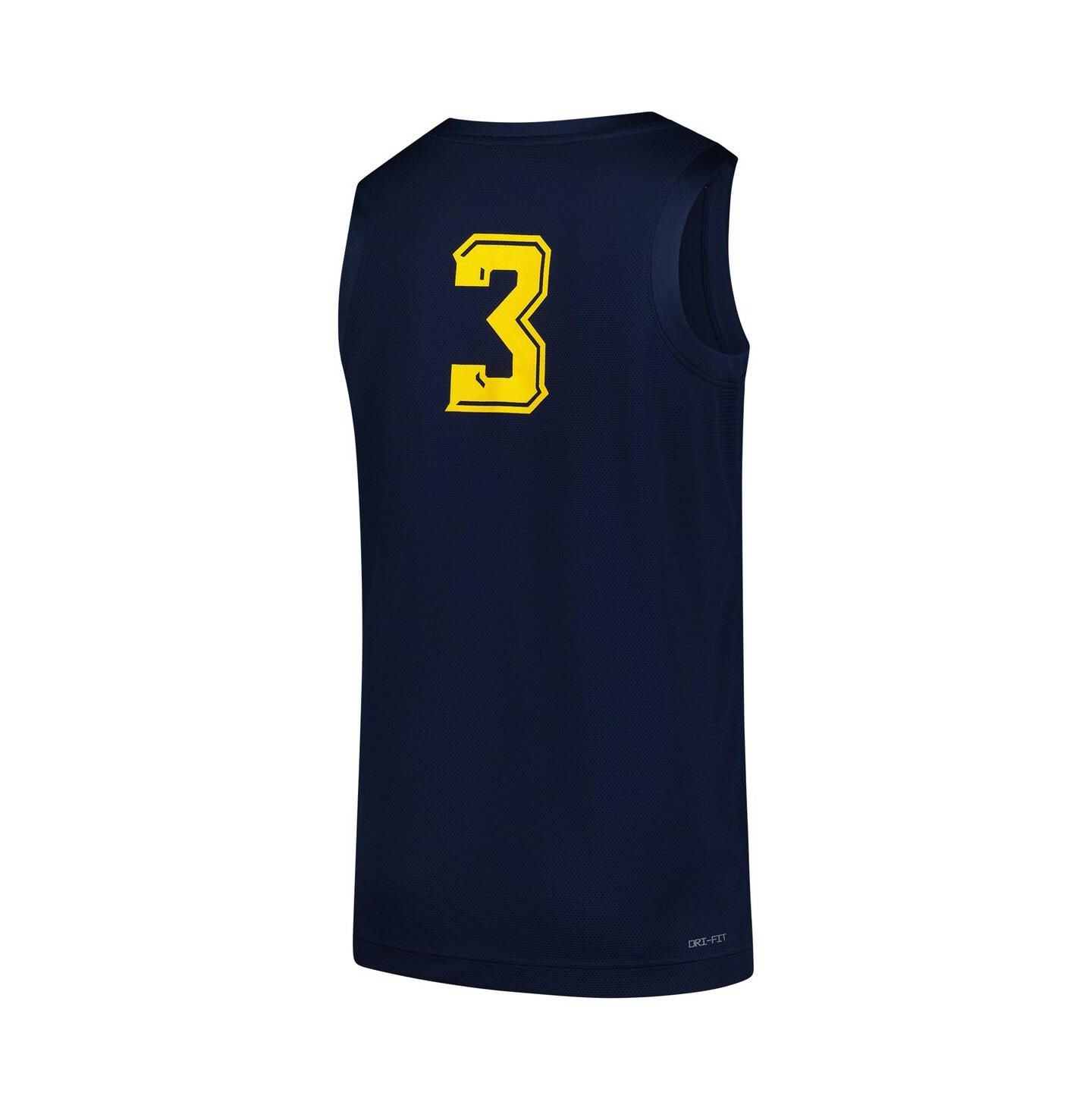 Мужской топ Jordan 3 Navy Marquette Golden Eagles Replica Basketball Jersey — фото 2
