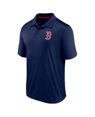 Men's Navy Boston Red Sox Fitted Polo Shirt