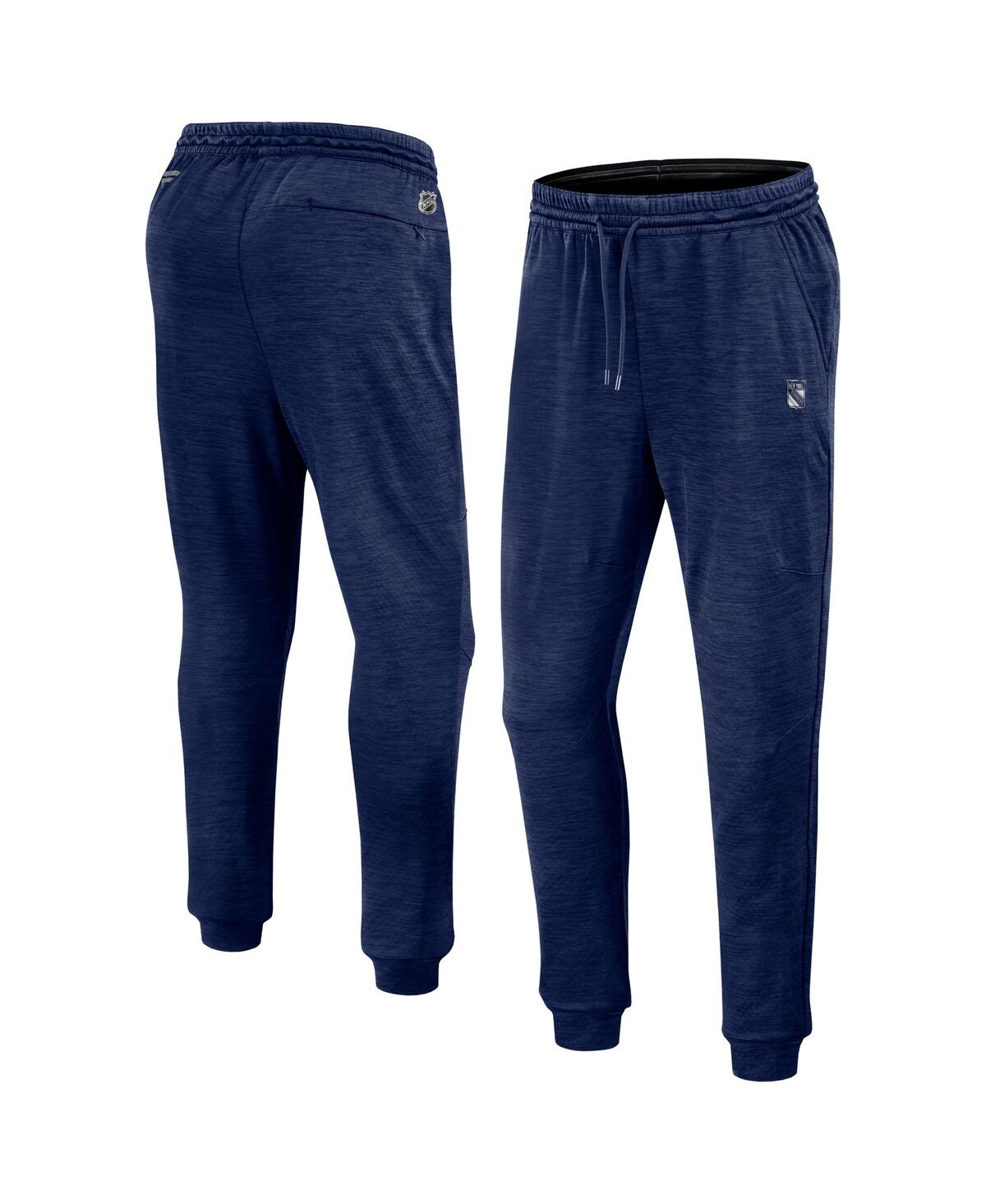 Men's Heather Navy New York Rangers Authentic Pro Fleece Sweatpants - Heather Navy