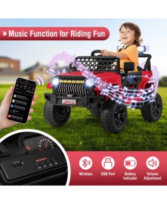 12V Kids Ride on Truck Car with Parental Remote and Music Player