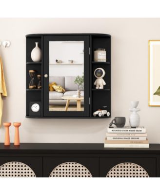 Multipurpose Mount Wall Surface Bathroom Storage Cabinet with Mirror