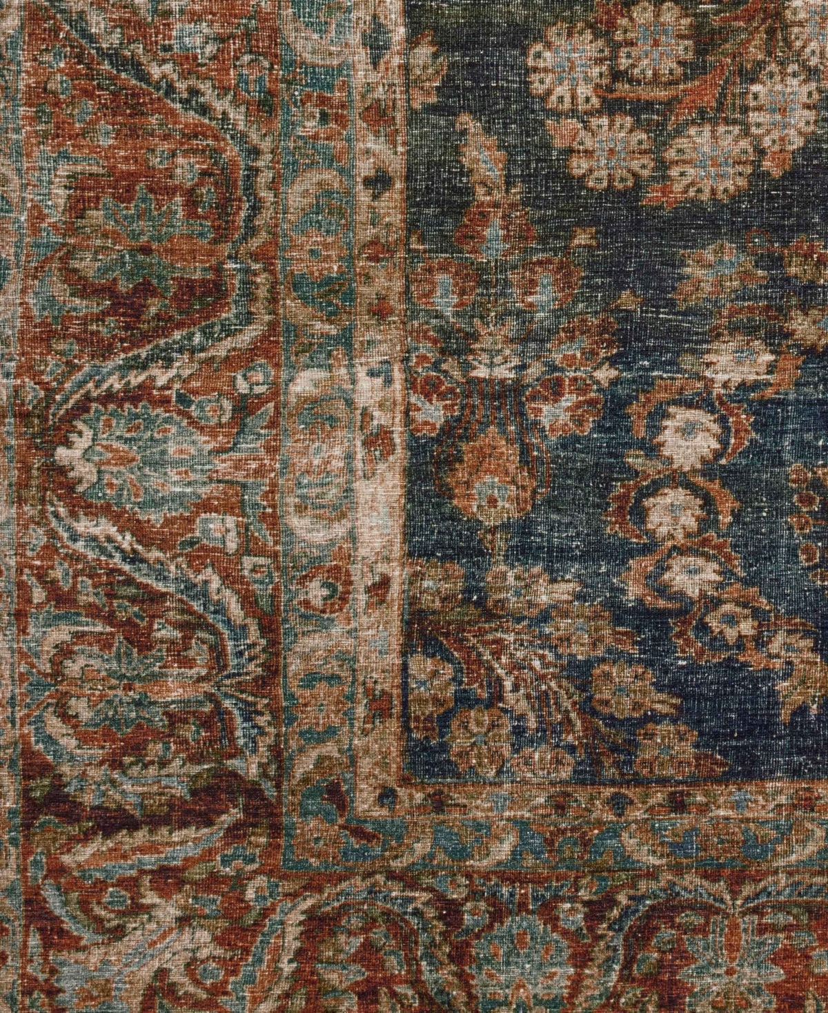 Chris Loves Julia Jules Jul-10 2'3''x3'9'' Area Rug In Ocean,red