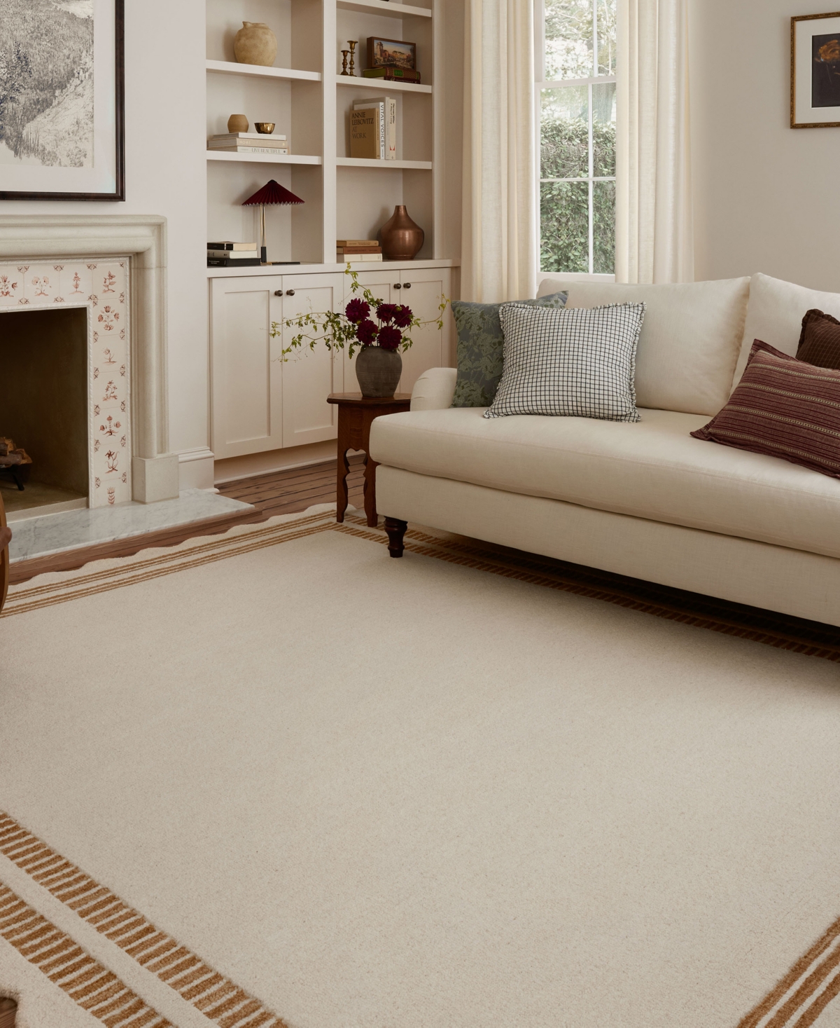 Chris Loves Julia Scottie Sco-01 8'6''x11'6'' Area Rug In Ivory,rust