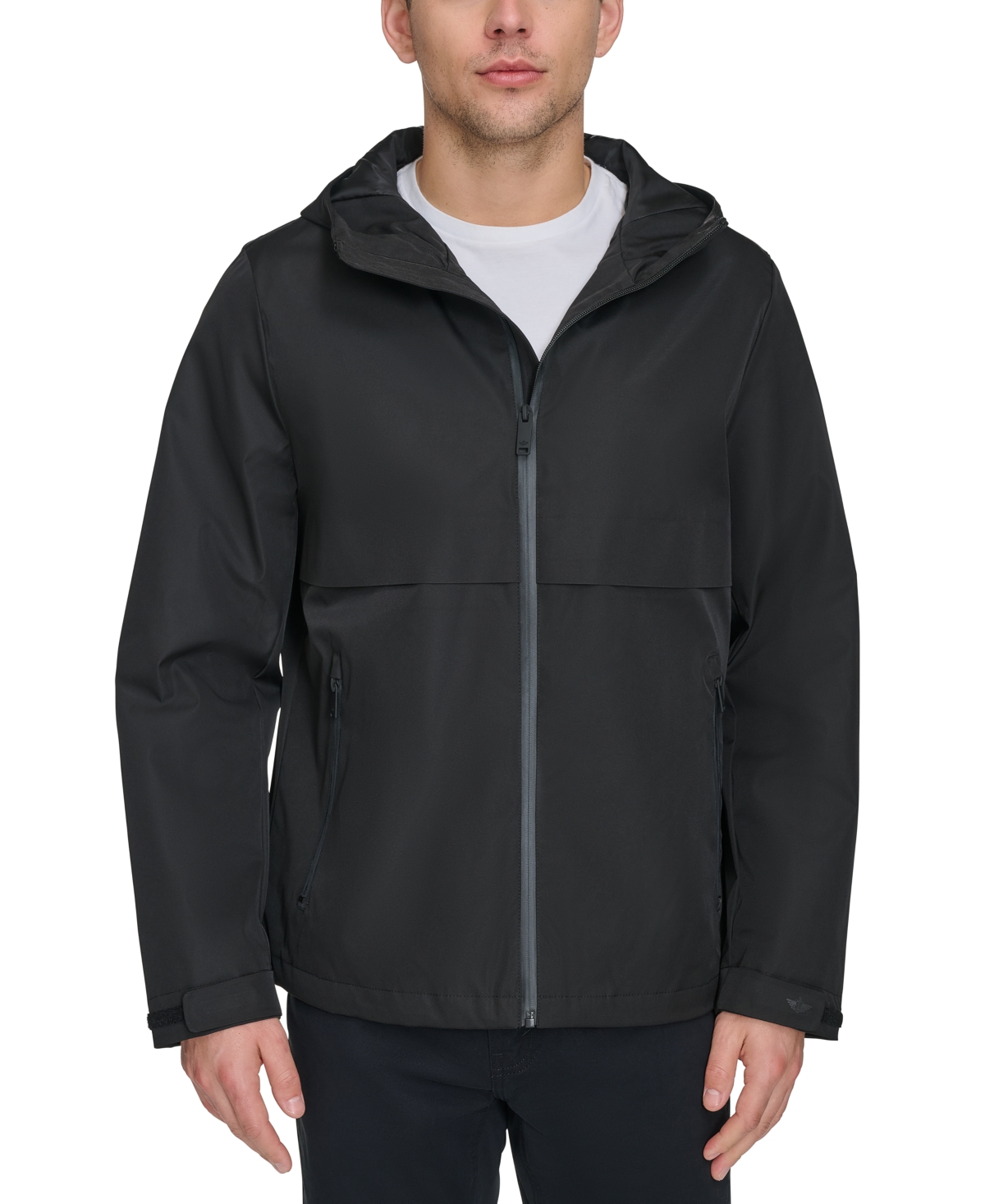 Men's Hooded Rain Jacket - Black
