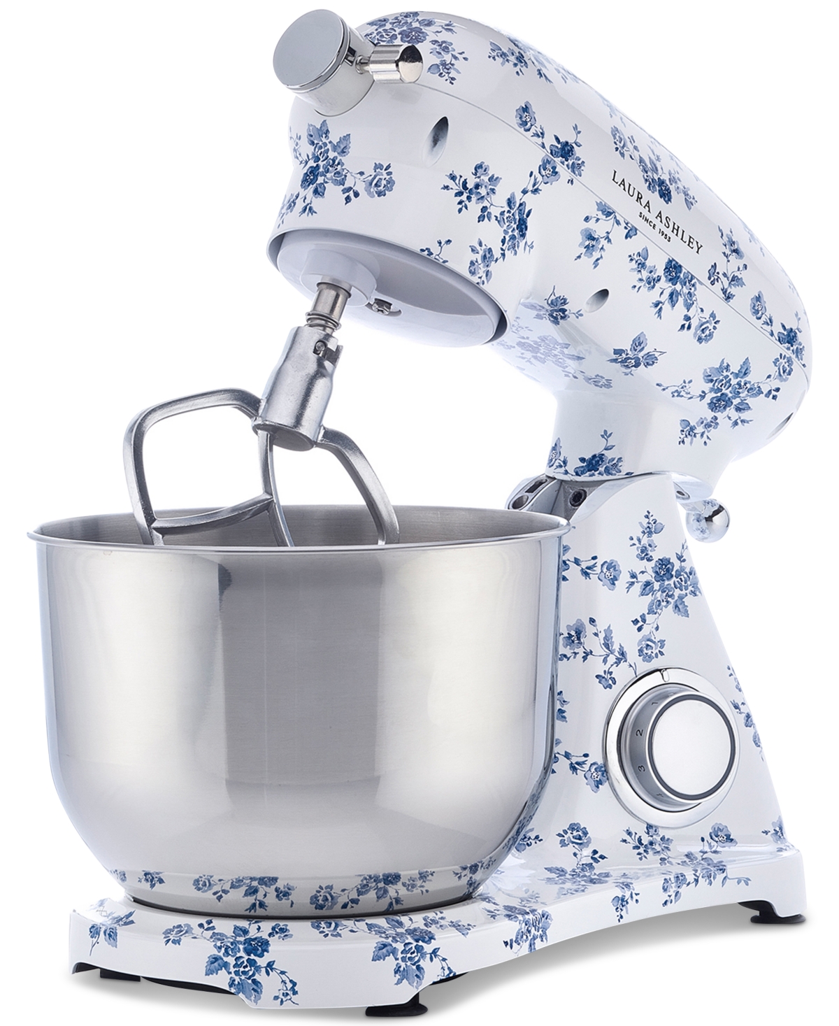 Laura Ashley Floral-print 6l 6-speed Die-cast Stand Mixer In China Rose