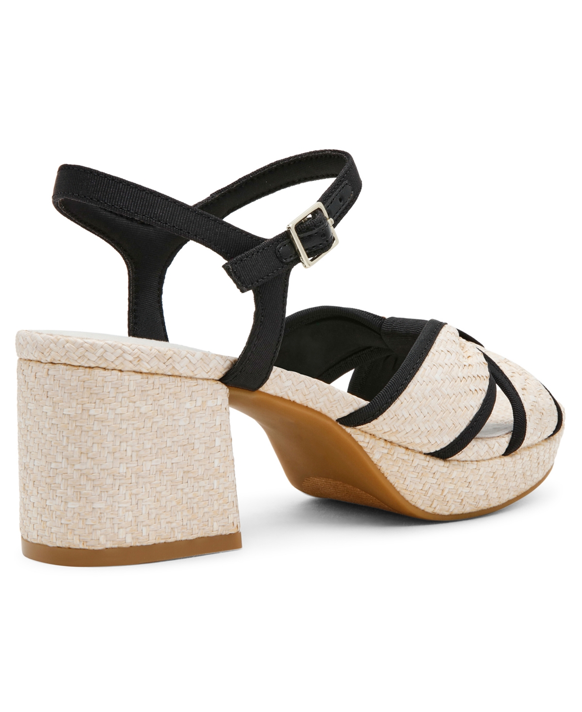 Anne Klein Pileni Ankle Strap Platform Sandal In White,black
