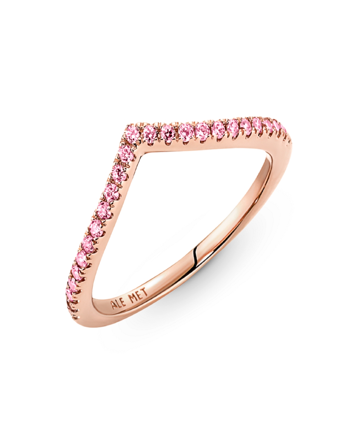 Pandora Sterling Silver Timeless Wish Sparkling Statement Ring In Rose Gold