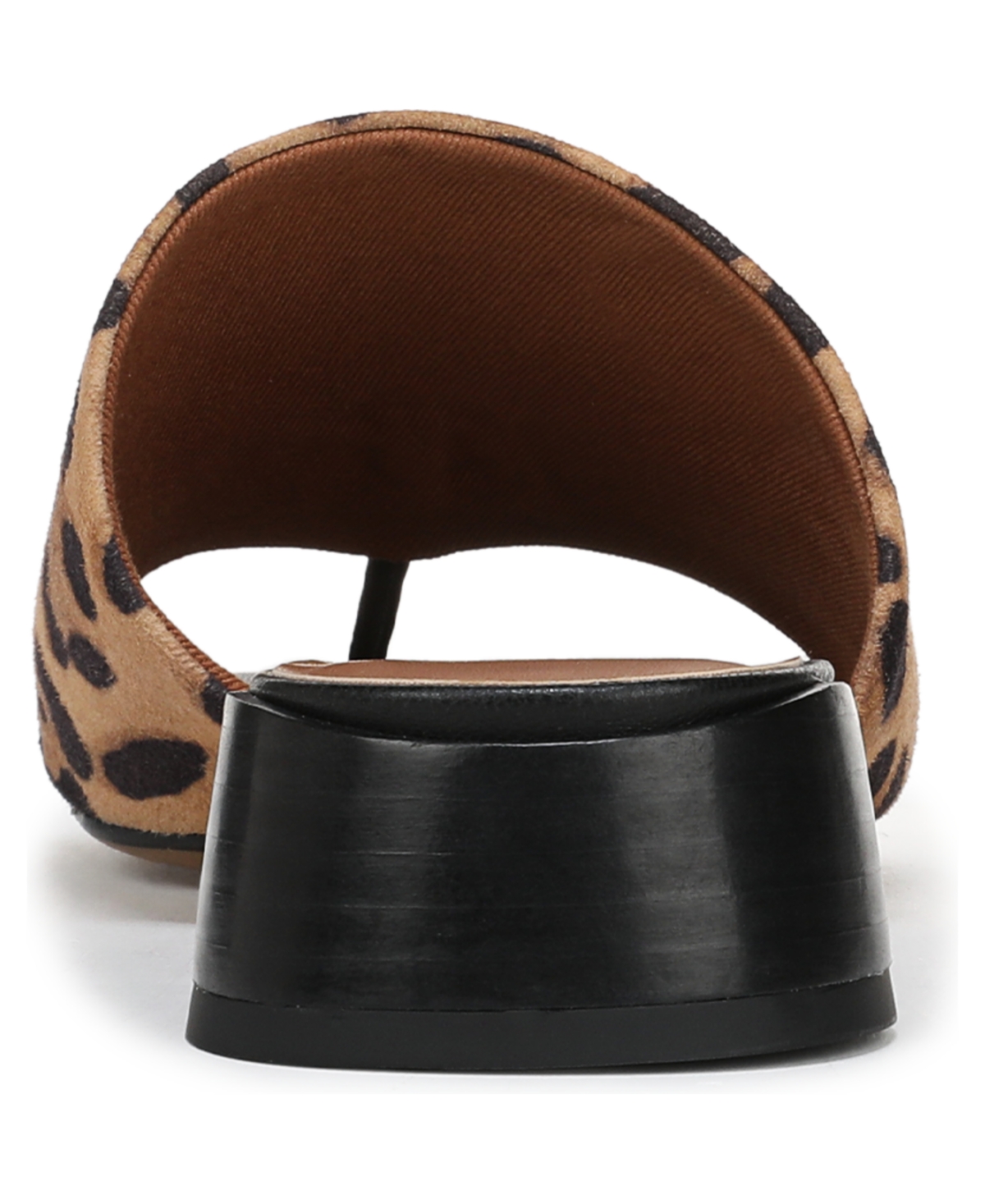 Shop Franco Sarto Women's Loran Stacked Heel Slide Dress Sandals In Leopard Print Suede