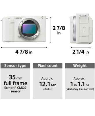 ZV-E1 Mirrorless Camera with FE 28-60mm f/4-5.6 Lens, White