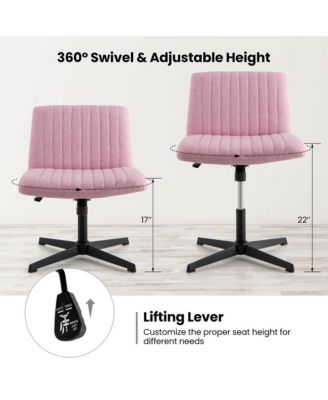 1 Pc Mesh Ergonomic Criss Cross Leg Mid-Back Computer Desk Chair