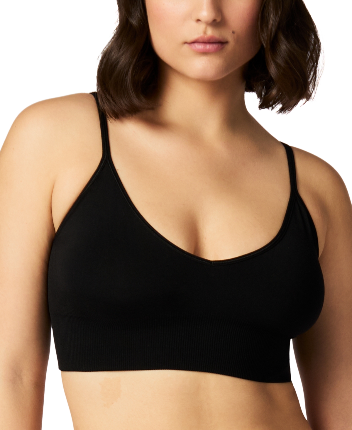 GapBody Seamless V-Neck Supersoft Bralette - White