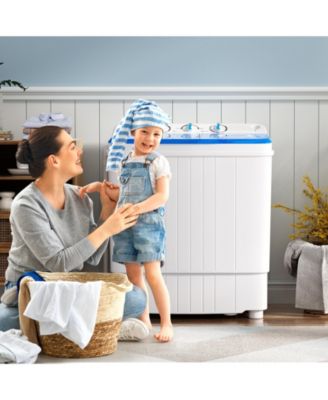 17.6 lbs Portable Washing Machine with Drain Pump