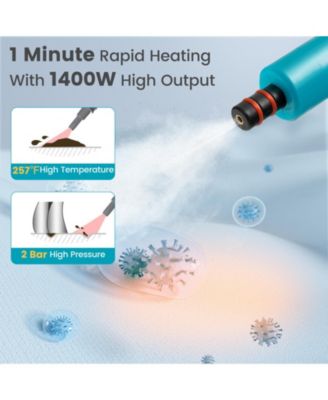 1400W Handheld Steam Cleaner with 14-Piece Accessory Kit and Child Lock