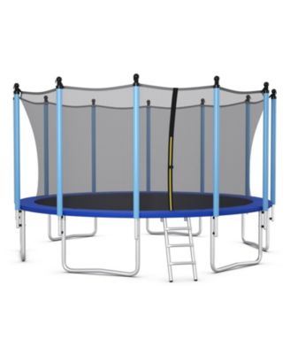 Outdoor Trampoline with Safety Closure Net