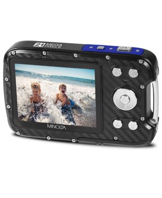 MN30WP 21MP Full HD 2.8" Touch LCD Screen Waterproof Digital Camera, Blue