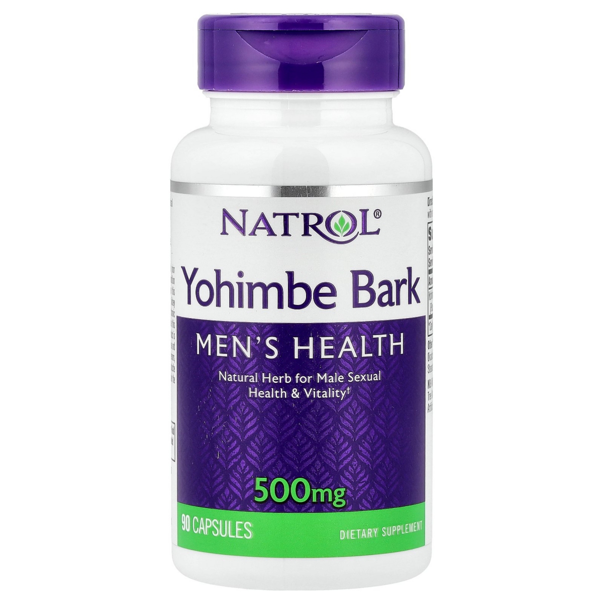 Yohimbe Bark 500 mg - 90 Capsules