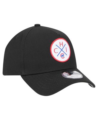 Men's Black Chicago Cubs 9FORTY A-Frame Adjustable Hat